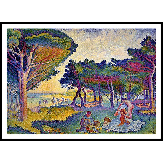 By the Mediterranean 1895, A New Print Of an Henri Edmond Cross Painting