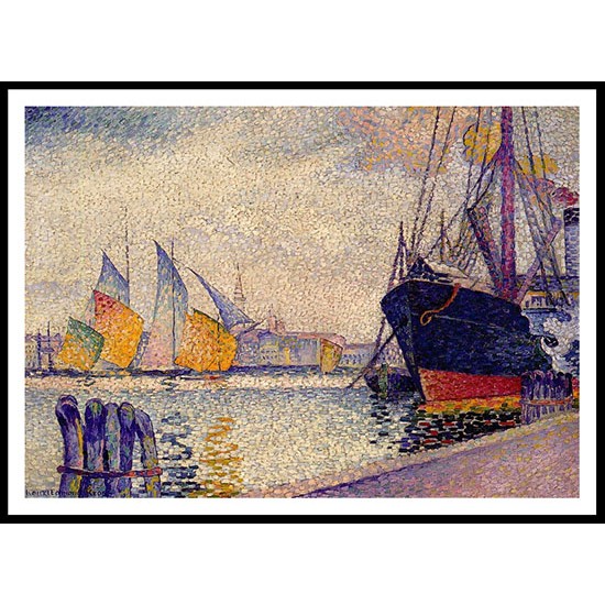 Canal de la Guidecca Venice 1904, A New Print Of an Henri Edmond Cross Painting