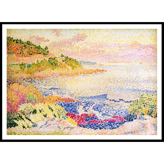 Coast of Provence Le Four des Maures 1906 07, A New Print Of an Henri Edmond Cross Painting