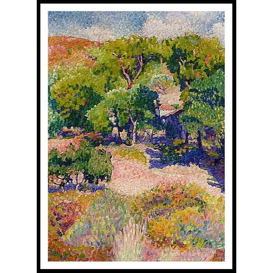 Cypresses 1904, A New Print Of an Henri Edmond Cross Painting