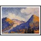 Landscape the Little Maresque Mountains 1896 98, A New Print Of an Henri Edmond Cross Painting