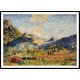 Les Petits Montagnes Mauresques 1909, A New Print Of an Henri Edmond Cross Painting