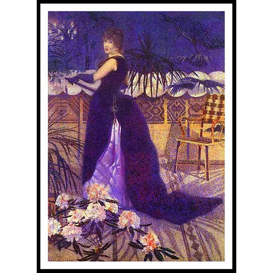 Mme. Hector France nee Irma Clare and Later in 1893 Mme. Henri Edmond Cross 1891, A New Print Of an Henri Edmond Cross Painting