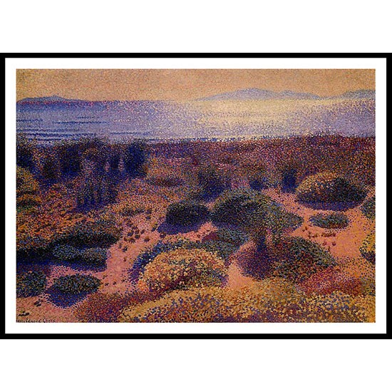 Plage de la Vignassa 1891 92, A New Print Of an Henri Edmond Cross Painting