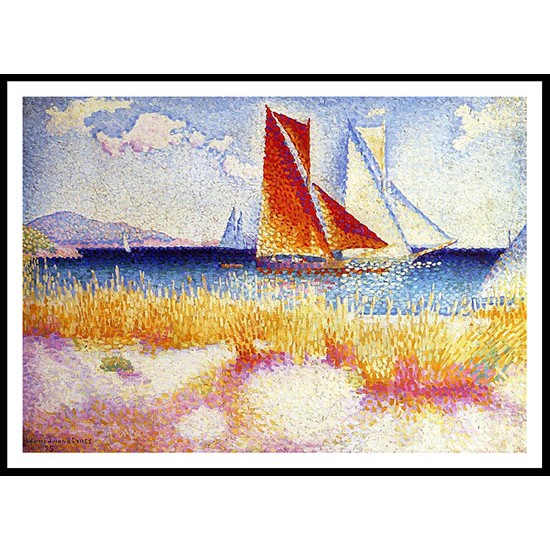 Regatta 1895, A New Print Of an Henri Edmond Cross Painting