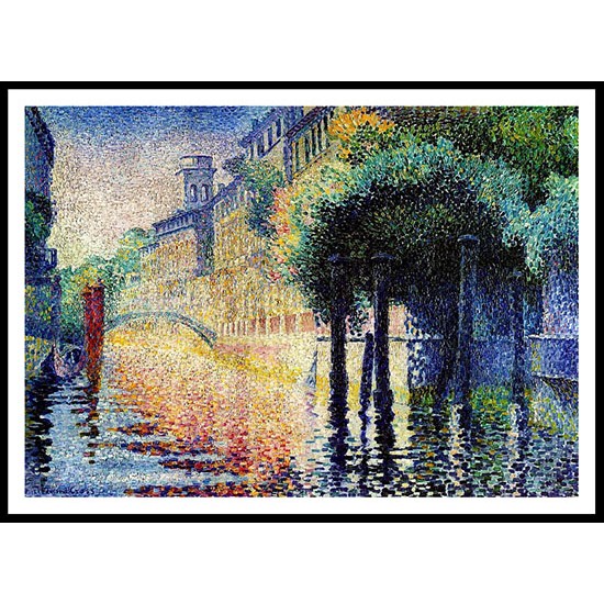 Rio San Trovaso Venice 1903 04, A New Print Of an Henri Edmond Cross Painting