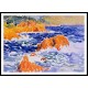 Rocks at Trayas 1902, A New Print Of an Henri Edmond Cross Painting