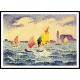 Sailboats near Chicago 1903 05, A New Print Of an Henri Edmond Cross Painting