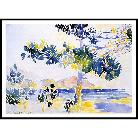 Saint Clair Landscape 1908, A New Print Of an Henri Edmond Cross Painting