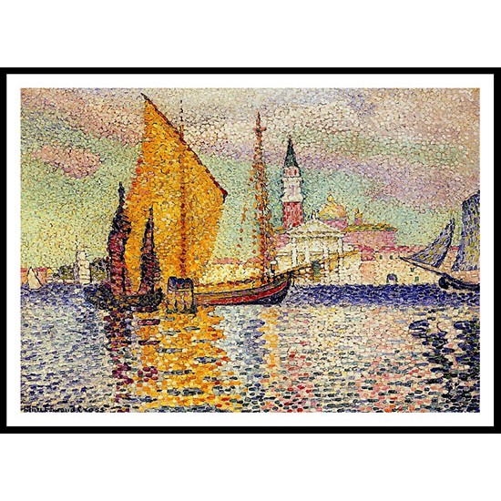 San Giorgio Maggiore Venice 1903 04, A New Print Of an Henri Edmond Cross Painting