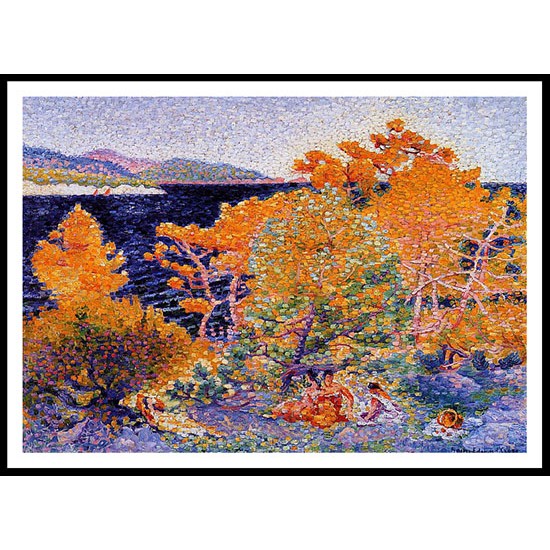 Siesta by the Water 1903, A New Print Of an Henri Edmond Cross Painting