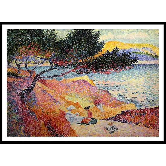 The Bay at Cavaliere 1906 07, A New Print Of an Henri Edmond Cross Painting