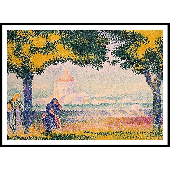 The Church of Santa Marie degli Angeli near Assisi 1909, A New Print Of an Henri Edmond Cross Painting