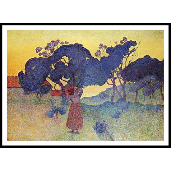 The Farm Evening 1893, A New Print Of an Henri Edmond Cross Painting