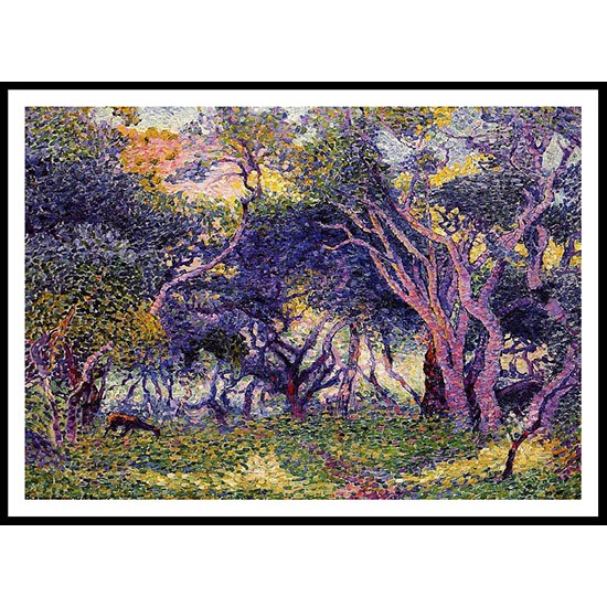 The Undergrowth 1906 07, A New Print Of an Henri Edmond Cross Painting