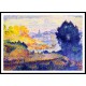 View of Menton 1899 1902, A New Print Of an Henri Edmond Cross Painting