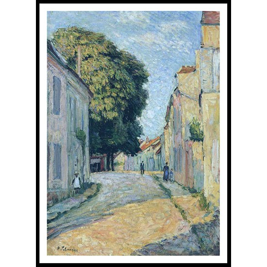 A Street in Montevrain, A New Print Of an Henri  Labasque Painting