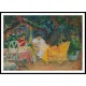 Afternoon in the Garden 1923, A New Print Of an Henri  Labasque Painting