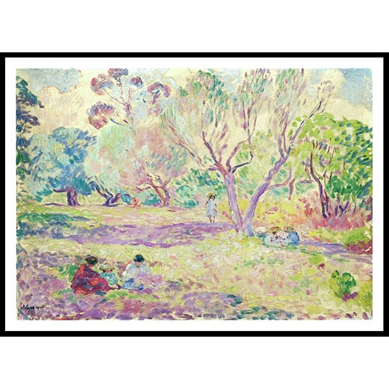 Afternoon in the Woods, A New Print Of an Henri  Labasque Painting