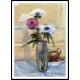 Bouquet of Anemones and Cup, A New Print Of an Henri  Labasque Painting