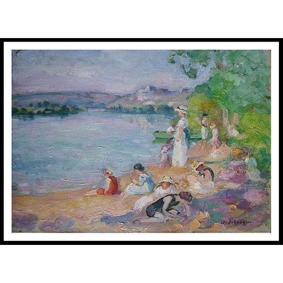 By the Lake Shore, A New Print Of an Henri  Labasque Painting