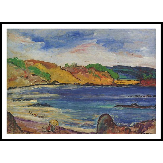 By the Sea 1916, A New Print Of an Henri  Labasque Painting