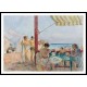 Cafe on the Beach 1923 25, A New Print Of an Henri  Labasque Painting