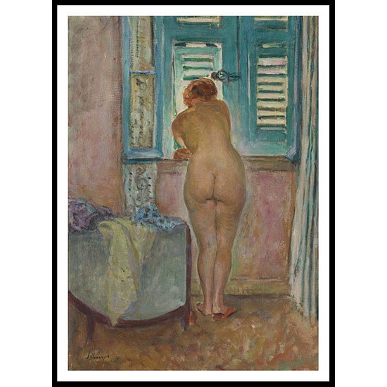 Female Nude by the Window, A New Print Of an Henri  Labasque Painting