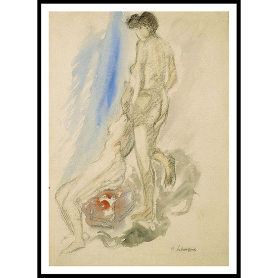 Females Nude, A New Print Of an Henri  Labasque Painting