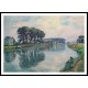 Fisher at the Bank of the Marne at Lagny 1905, A New Print Of an Henri  Labasque Painting