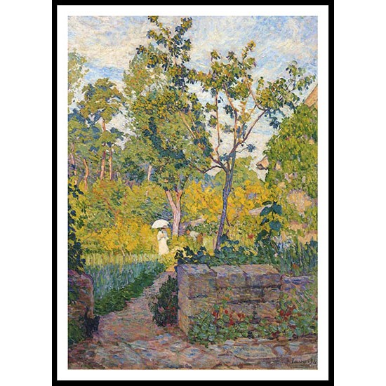 Garden at Champigny 1894, A New Print Of an Henri  Labasque Painting