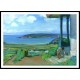 Garden by the Bay of Morgat, A New Print Of an Henri  Labasque Painting