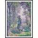 Girl and Goats in the Forest of Pierrefonds 1907, A New Print Of an Henri  Labasque Painting