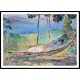 Girl in a Hammock in Cannes, A New Print Of an Henri  Labasque Painting