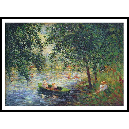 Girls by the River 1905, A New Print Of an Henri  Labasque Painting