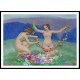 Girls with a Garland of Flowers 1912, A New Print Of an Henri  Labasque Painting