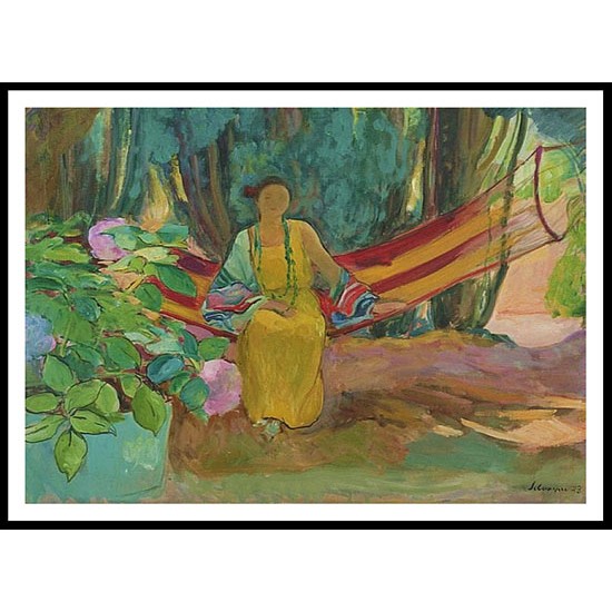 Hammock 1923, A New Print Of an Henri  Labasque Painting