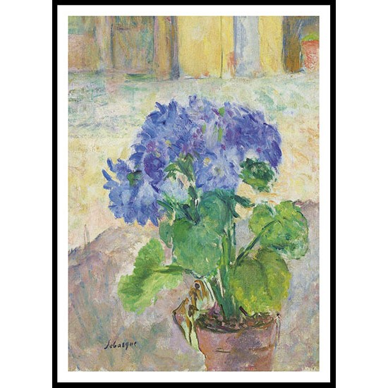 Hydrangea, A New Print Of an Henri  Labasque Painting