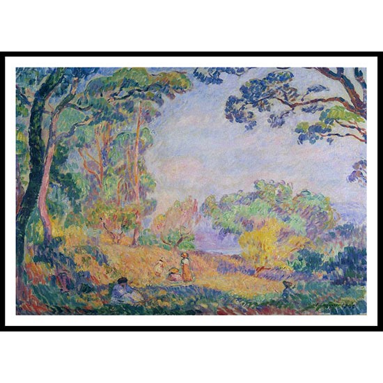 In a Field near the Sea 1910, A New Print Of an Henri  Labasque Painting