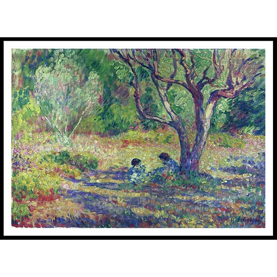 In the Garden 1907, A New Print Of an Henri  Labasque Painting