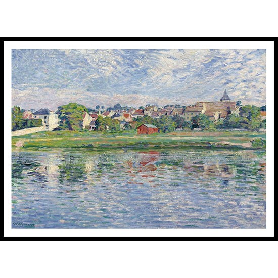 Lagny the Banks of the Marne 1900, A New Print Of an Henri  Labasque Painting