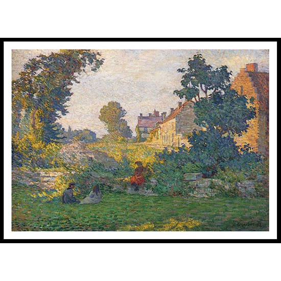 Landscape at Champetre 1894, A New Print Of an Henri  Labasque Painting