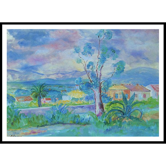 Landscape in Provence, A New Print Of an Henri  Labasque Painting