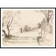 Landscape with an Elegant, A New Print Of an Henri  Labasque Painting