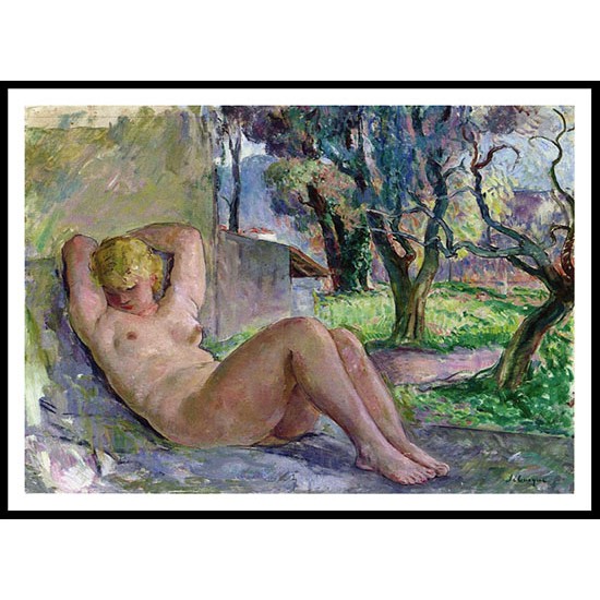 Large Nude, A New Print Of an Henri  Labasque Painting