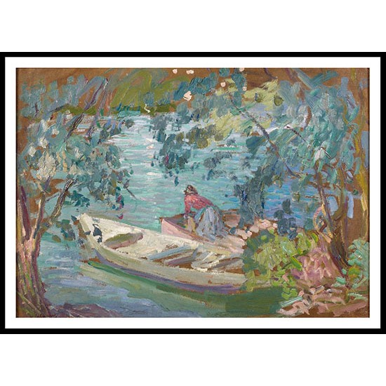 Laundering on the Bank of the Marne 1906 07, A New Print Of an Henri  Labasque Painting