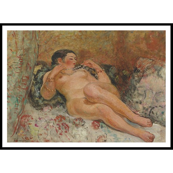 Laying Nude 01, A New Print Of an Henri  Labasque Painting