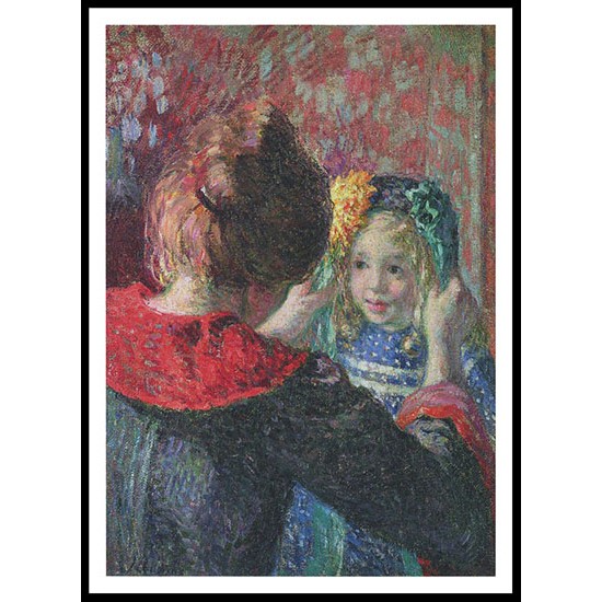 Madame Lebasque and her daughter Marthe 1898, A New Print Of an Henri  Labasque Painting