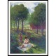 Mother and Child in a Landscape 1900, A New Print Of an Henri  Labasque Painting