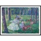 Mother and Daughter in the Park 1905, A New Print Of an Henri  Labasque Painting